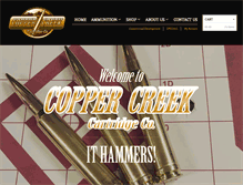 Tablet Screenshot of coppercreekammo.com